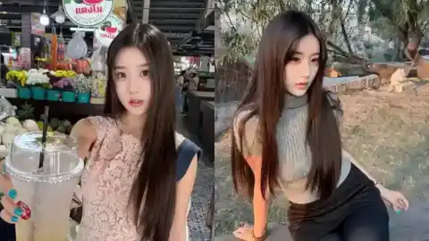 幂幂纹身沙发女孩